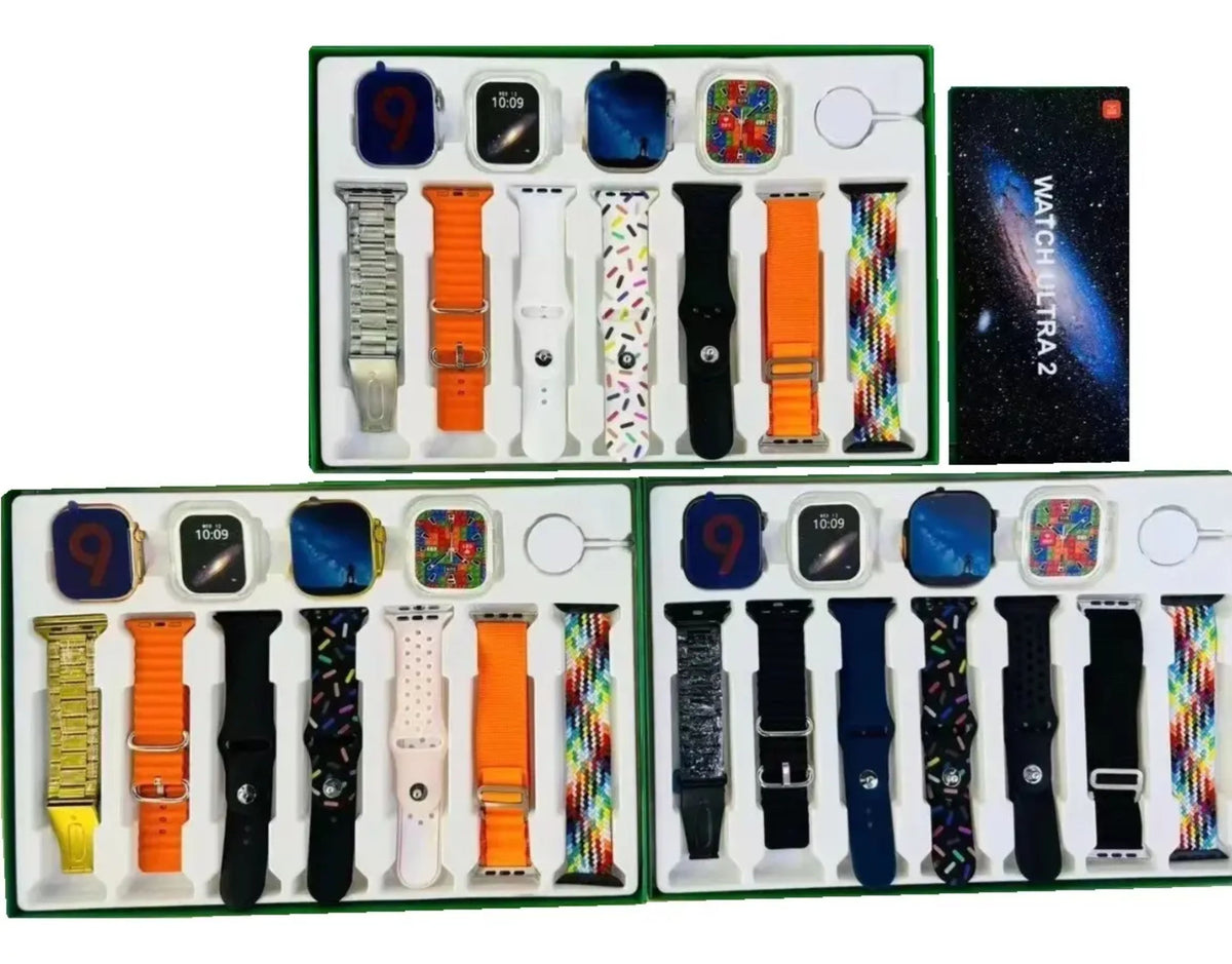 2 Relojes Inteligentes + 7 Manillas Set